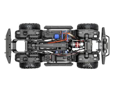 TRAXXAS TRX-4 LR Defender rot 1/10 Crawler RTR Brushed, Clipless, Combo, inkl.2s Lipo Lader, Adapter